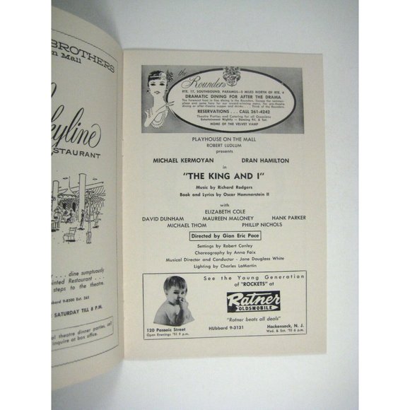 King and I Playhouse Theatre Mall Program 1967 New Jersey Kermoyan Dran Hamilton - Picture 2 of 6